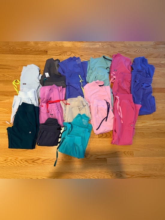 Figs Other - Figs Women’s Scrub Pants & Tops Bundle - Teal, Pink, Purple, Blue, White, Black